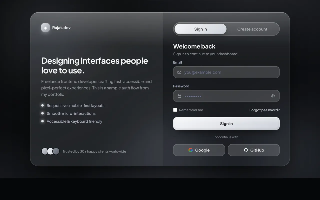 Auth UI — Authentication Screens