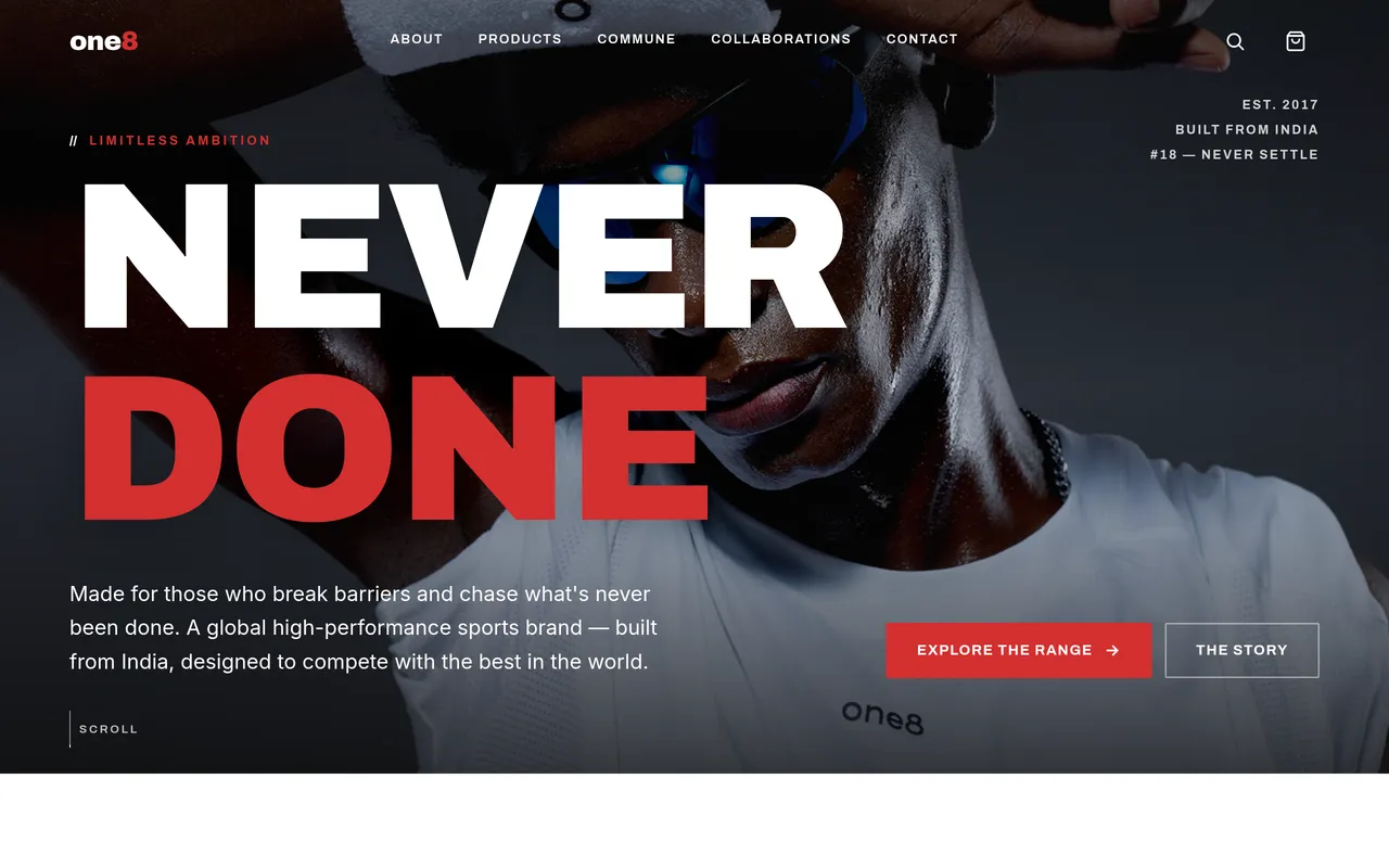 One8 — Brand Showcase Website